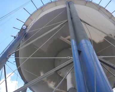 Water Tank Being Painted