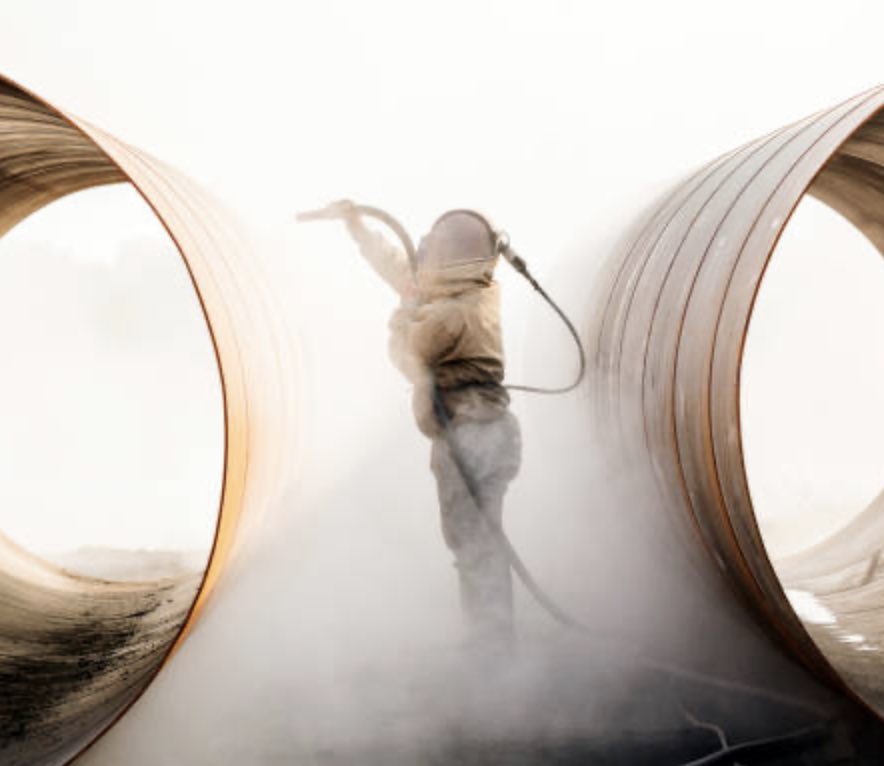 Sandblasting Pipe