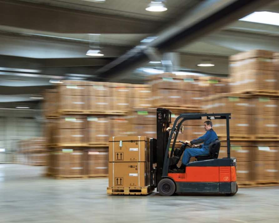 Forklift on Epoxy Floor