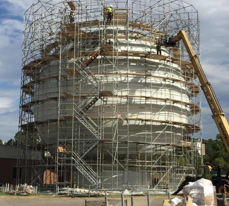 Tank with Scaffolding